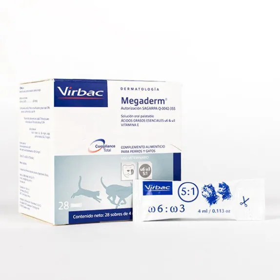 Gói Gel Dinh Dưỡng Virbac Megaderm 4ml Giúp Mượt Lông, Da Và Giảm Ngứa Chó Mèo