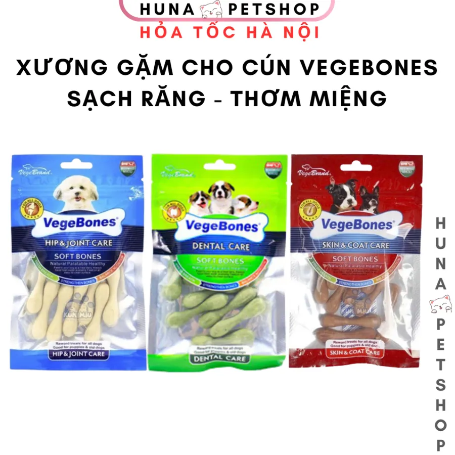 Xương Mềm Mini Cho Chó Vege Bones (Gói 60g)