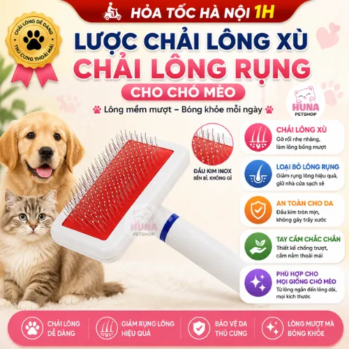 Lược chải lông xù cho chó mèo