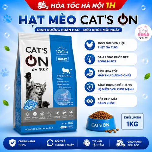Thức Ăn Cho Mèo mọi lứa tuổi Cat’s On Túi 1kg
