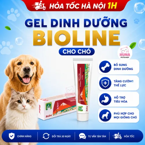 Gel Dinh Dưỡng Gel tiêu búi lông Bioline Nutrition Supplements Gel 100g - Dành Cho Chó & Mèo