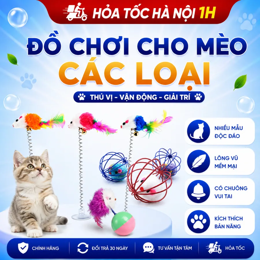 Đồ chơi vui nhộn tương tác cho Chó Mèo