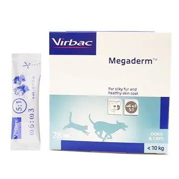 1 HỘP GEL DINH DƯỠNG Virbac Megaderm Giúp mượt lông, giảm ngứa cho Thú cưng Xuất xứ từ Pháp