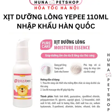 Xịt Dưỡng Lông Thơm Mát Cho Chó Mèo Yepee – Dưỡng Ẩm Da, Mềm Mượt Lông, Không Bết Dính