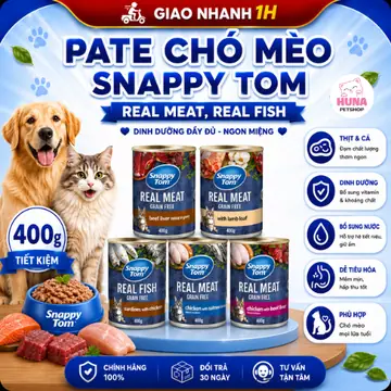 [COMBO 5 LON] Pate Snappy Tom cho mèo – Lon 400gr