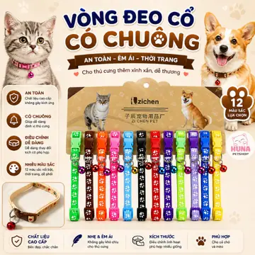 Vòng cổ xinh có chuông cho chó mèo
