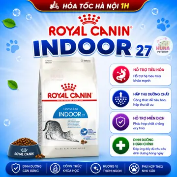 Thức Ăn Khô Hạt Cho Mèo Royal Canin Indoor 27
