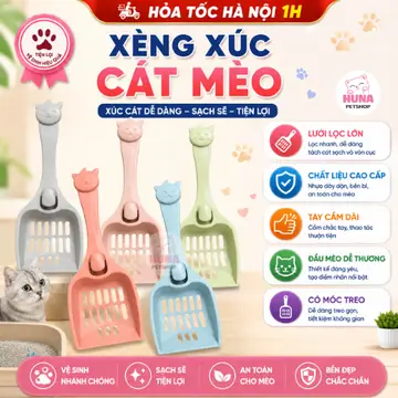 Xẻng xúc cát mèo siêu rẻ phù hợp nhiều loại cát mèo