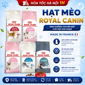 Thức Ăn Khô, Hạt cho Mèo Royal Canin Kitten 36, Fit 32, Indoor 27, Mother & BabyCat 34